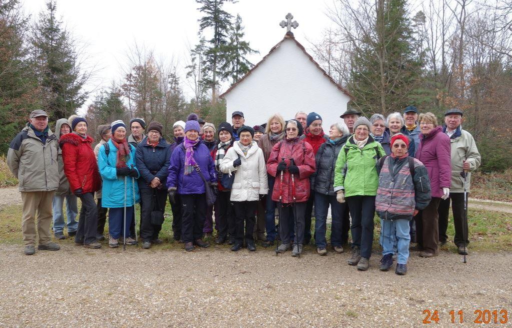 Halbtagswanderung Zuylenkapelle am 24.11.2013 Teilnehmer