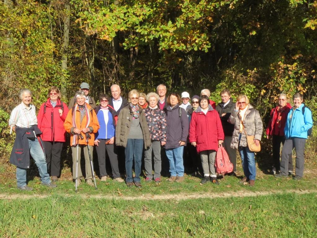 Halbtagswanderung am 31.10.2015 Teilnehmer