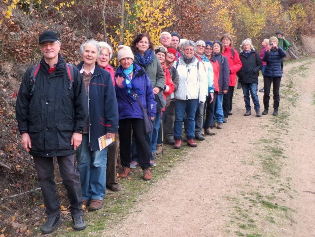 Halbtagswanderung am 14.11.2015 Teilnehmer